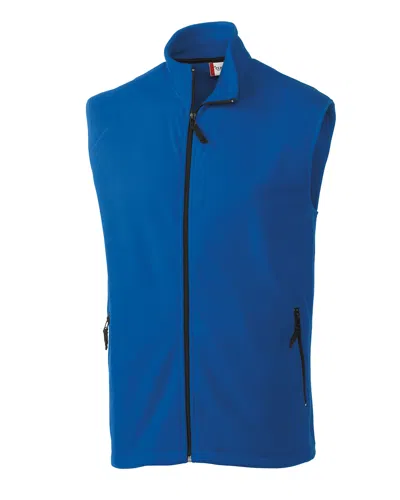 Clique Men's Summit Full Zip Microfleece Vest In Blue