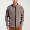 Clique Powder Fleece Full Zip Mens Jacket In Gray