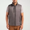 Clique Mens Water Resistant Heavyweight Puffer Vest In Gray