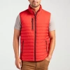 Clique Mens Water Resistant Heavyweight Puffer Vest In Red