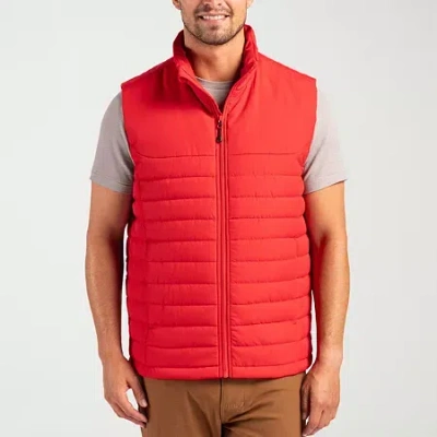 Clique Mens Water Resistant Heavyweight Puffer Vest In Red