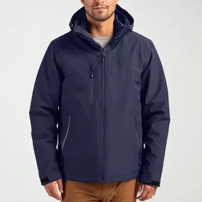 Clique Mens Water Resistant Heavyweight System Jacket In Blue