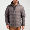 Clique Mens Water Resistant Lightweight Puffer Jacket In Multi