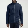 Clique Mens Waterproof Lightweight Softshell Jacket In Blue