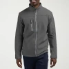 Clique Mens Waterproof Lightweight Softshell Jacket In Gray