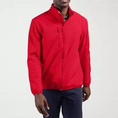 Clique Mens Waterproof Lightweight Softshell Jacket In Red