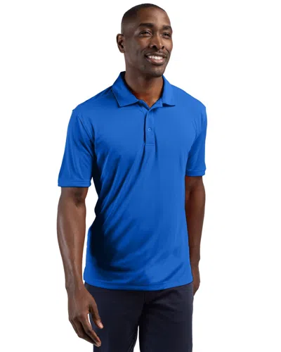 Clique Parma Tech Jersey Mens Polo In Blue