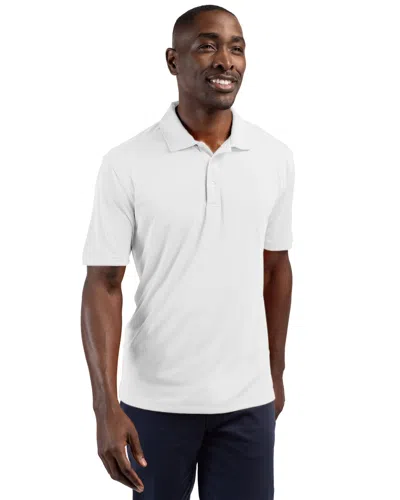 Clique Parma Tech Jersey Mens Polo In White