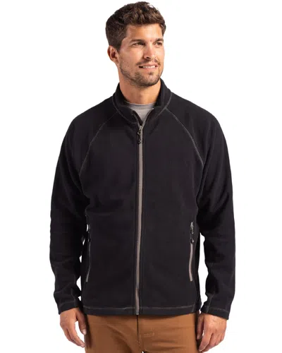 Clique Powder Fleece Full Zip Mens Jacket In Black