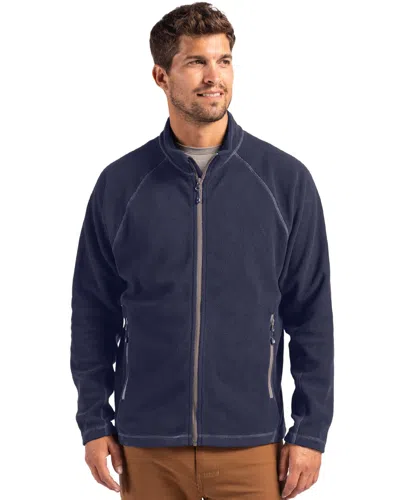 Clique Powder Fleece Full Zip Mens Jacket In Blue