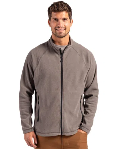 Clique Powder Fleece Full Zip Mens Jacket In Gray