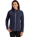 Clique Powder Fleece Full Zip Womens Jacket In Blue