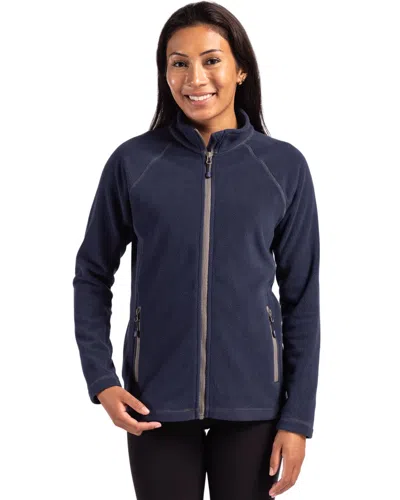 Clique Powder Fleece Full Zip Womens Jacket In Blue