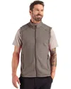 Clique Powder Recycled Fleece Mens Vest In Gray