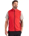 Clique Powder Recycled Fleece Mens Vest In Red