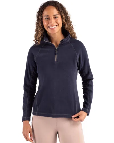 CLIQUE POWDER RECYCLED FLEECE WOMENS QUARTER ZIP PULLOVER