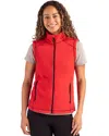 Clique Powder Recycled Fleece Womens Vest In Red
