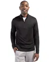 Clique Spin Eco Performance Half Zip Mens Pullover In Black