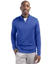 Clique Spin Eco Performance Half Zip Mens Pullover In Blue