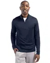 Clique Spin Eco Performance Half Zip Mens Pullover In Blue