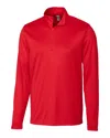 Clique Spin Eco Performance Half Zip Mens Pullover In Red