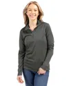 Clique Spin Eco Performance Half Zip Womens Pullover In Black