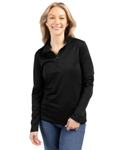 Clique Spin Eco Performance Half Zip Womens Pullover In Black