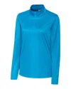 Clique Spin Eco Performance Half Zip Womens Pullover In Blue