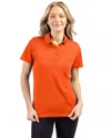 Clique Spin Eco Performance Pique Womens Polo In Animal Print