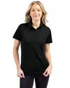 Clique Spin Eco Performance Pique Womens Polo In Black