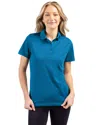 Clique Spin Eco Performance Pique Womens Polo In Blue