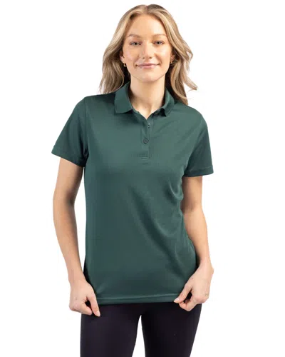 Clique Spin Eco Performance Pique Womens Polo In Green