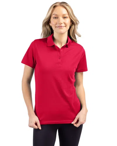 Clique Spin Eco Performance Pique Womens Polo In Red
