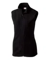 Clique Summit Lady Full Zip Microfleece Vest In Black