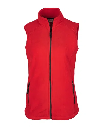 Clique Summit Lady Full Zip Microfleece Vest In Red