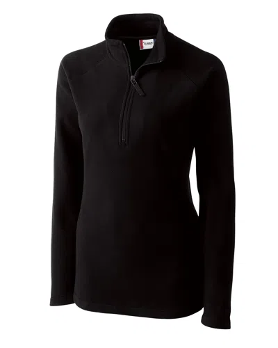 Clique Summit Lady Half Zip Microfleece Jacket In Black
