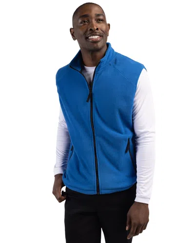 Clique Summit Performance Fleece Full Zip Mens Vest In Blue