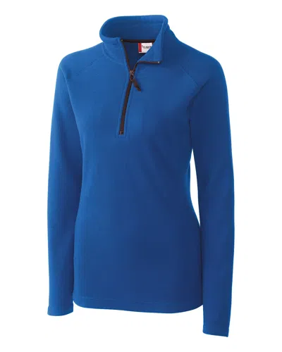 Clique Summit Performance Fleece Half Zip Womens Pullover Jacket In Blue