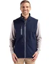 Clique Mens Water Resistant Lightweight Softshell Jacket In Blue