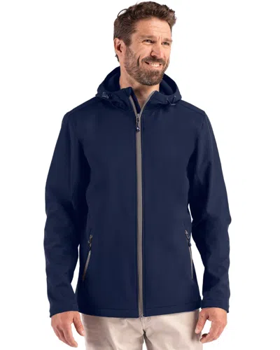 Clique Tempo Recycled Stretch Softshell Mens Hooded Jacket In Multi