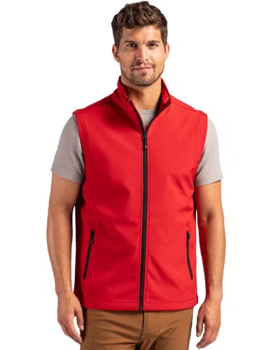 Clique Tempo Stretch Full Zip Mens Softshell Vest In Orange