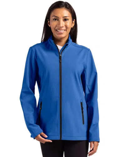 Clique Tempo Stretch Full Zip Womens Softshell Jacket In Blue