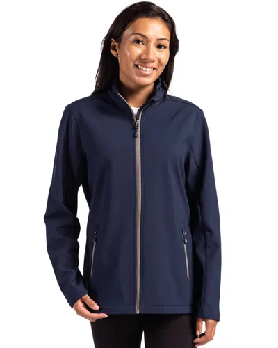 Clique Tempo Stretch Full Zip Womens Softshell Jacket In Blue