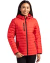 Clique Valhalla Full Zip Womens Puffer Jacket In Multi