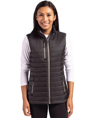 Clique Valhalla Full Zip Womens Puffer Vest In Black