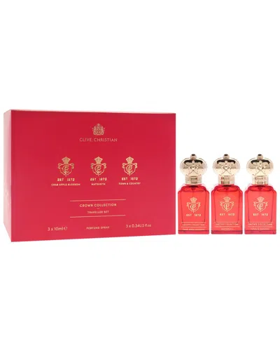 Clive Christian Unisex 3 X 0.33oz Crown Collection Travellers Set In White