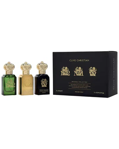 Clive Christian Women's 0.34oz Original Collection Travellers 3pc Set In White