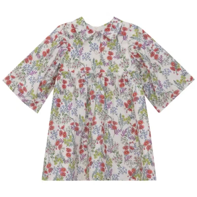 Clo Kids' Clô Cotton Woven Floral Dress In Multi