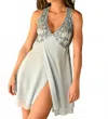 Clo Fortuna Racerback Chemise In Imperial Blue In Multi