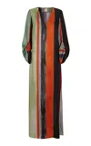 Clo Gaella Silk Maxi Dress In Print